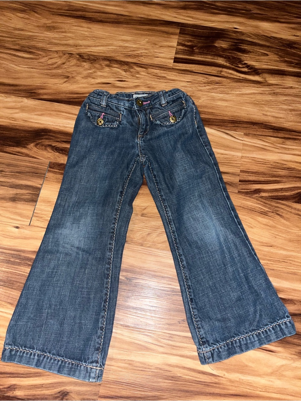 GAP Girls Dark Blue Flared Denim Jeans